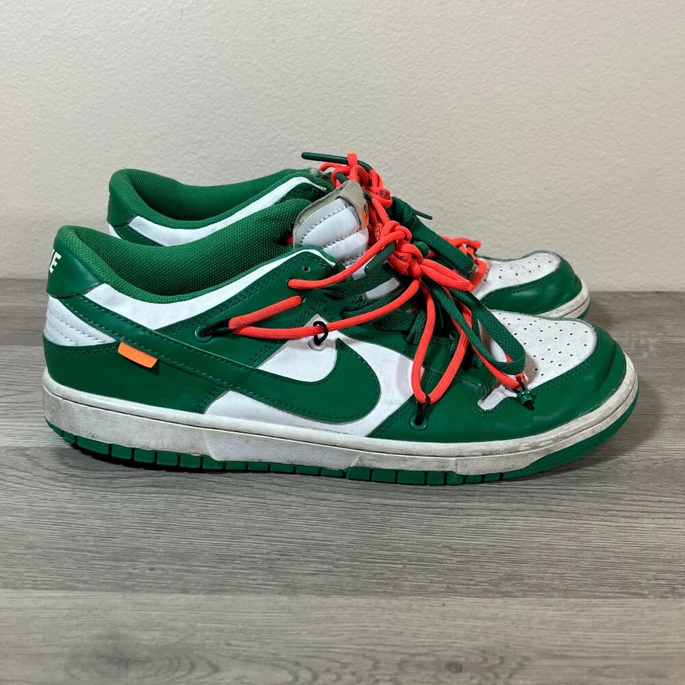 Nike Dunk Low Off White Pine Green Men's Size 11 ct0856-100